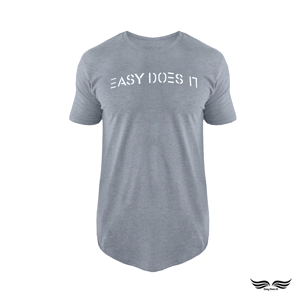 Elongated Script Logo Crew Tee – Easy Does It