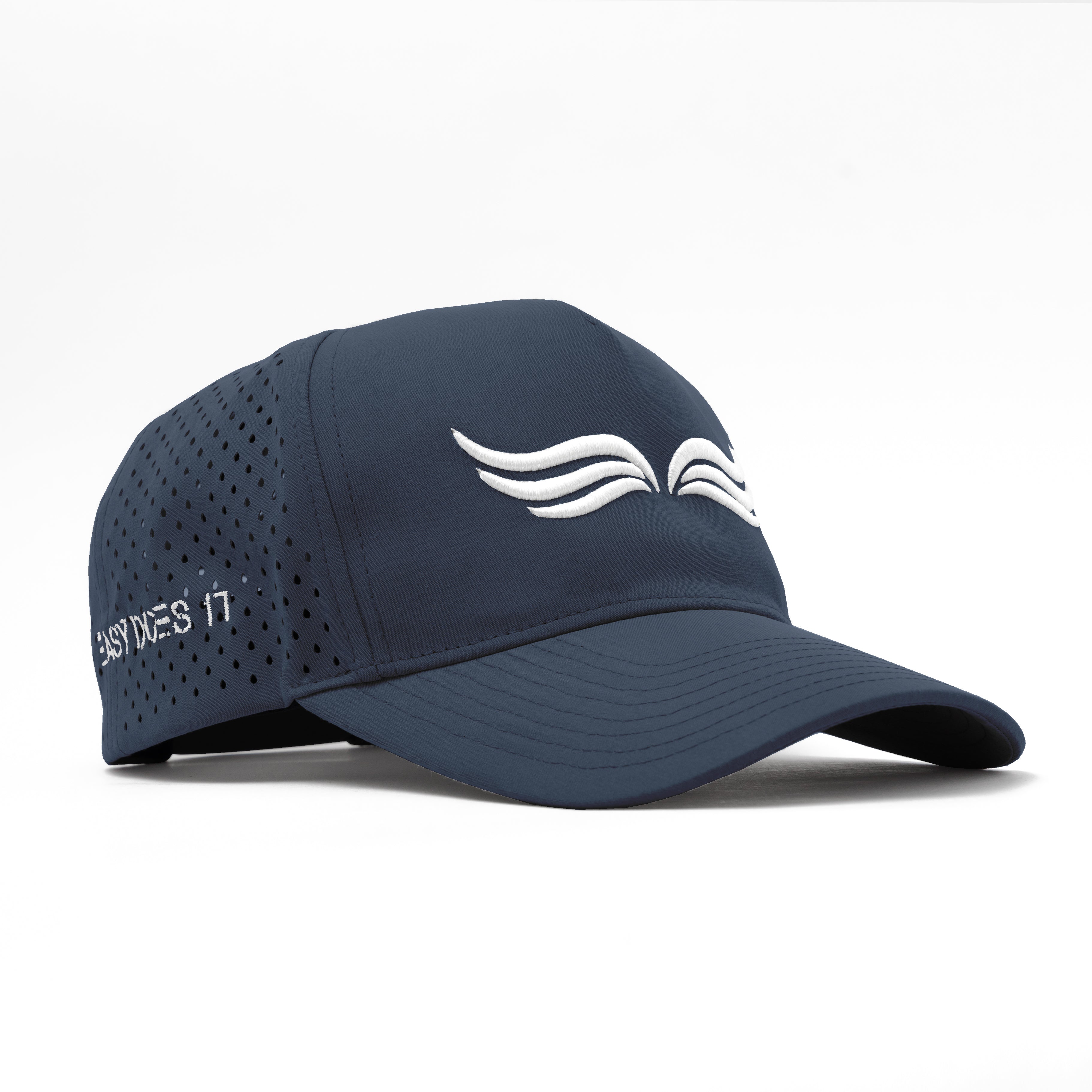 EZ Hat – Deep Current | Front view of versatile 5-panel performance hat