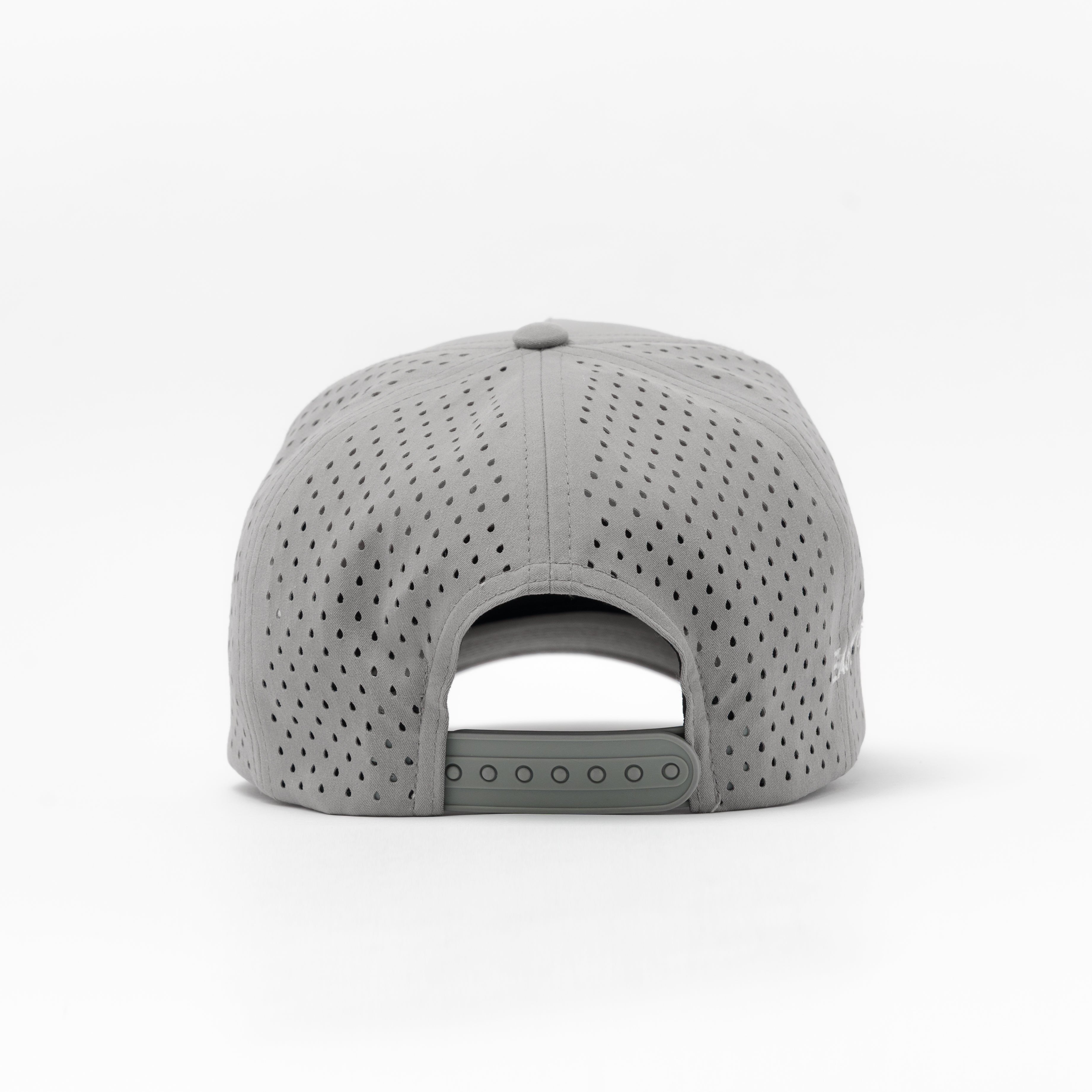 EZ Hat – Graphite Flow | Rear view with tonal snapback fit and subtle structure